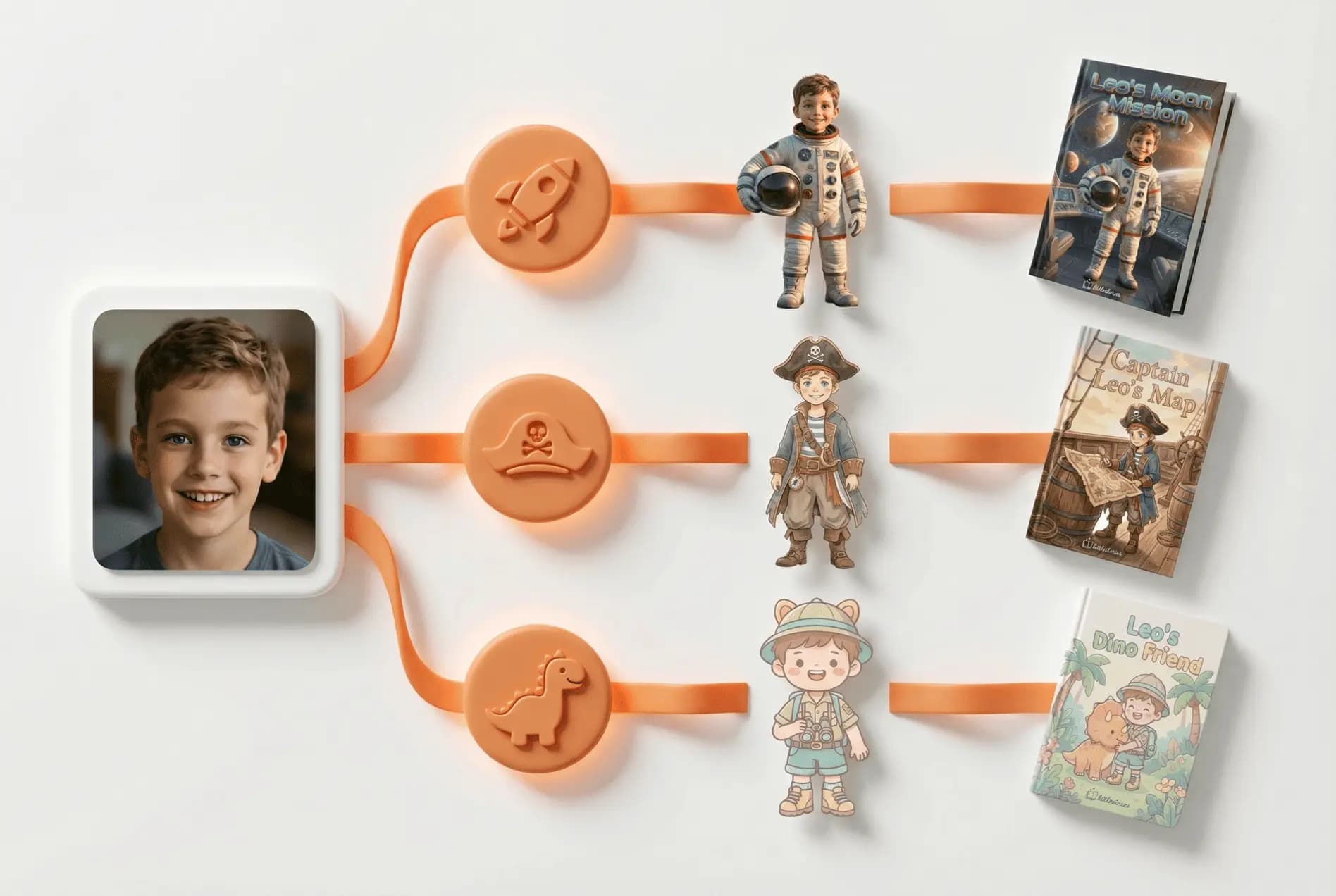 How it works: Photo to Character to Book